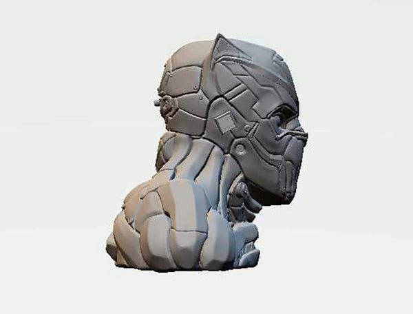 Black Panther Tchalla Bust 3D Model Ready to Print