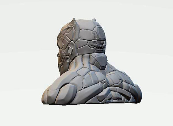 Black Panther Tchalla Bust 3D Model Ready to Print