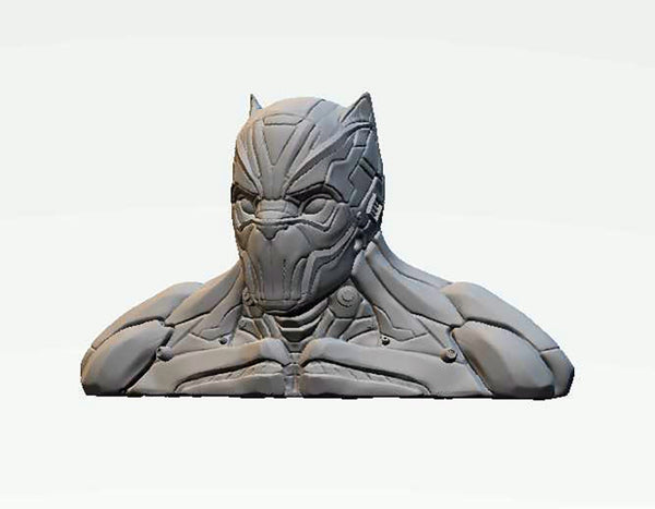 Black Panther Tchalla Bust 3D Model Ready to Print