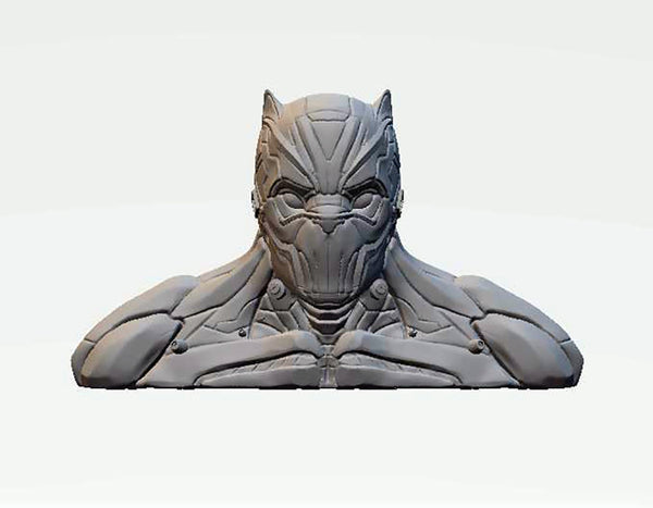 Black Panther Tchalla Bust 3D Model Ready to Print
