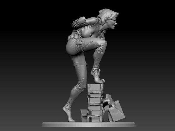 Black Widow 3D Model Ready to Print