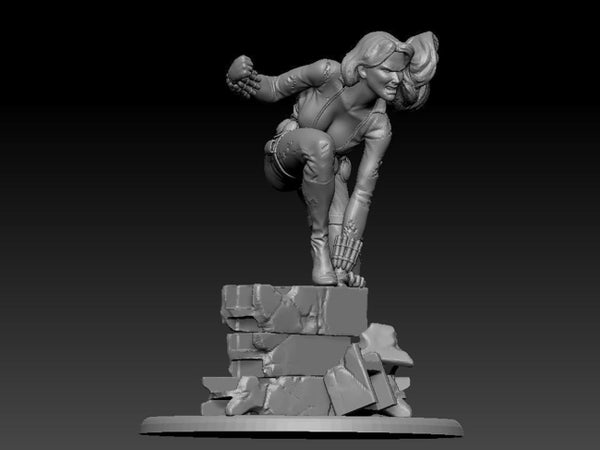 Black Widow 3D Model Ready to Print