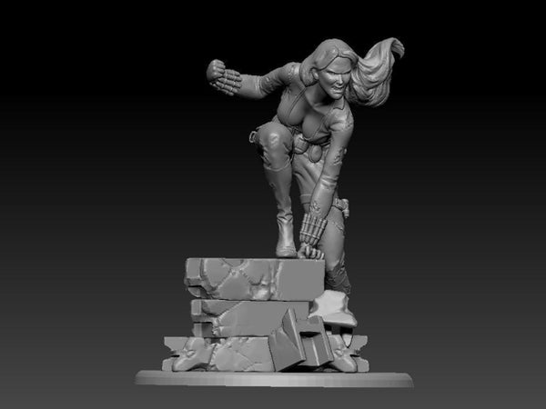 Black Widow 3D Model Ready to Print