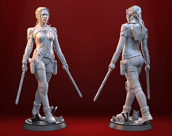 Black Widow 3D Model Ready to Print