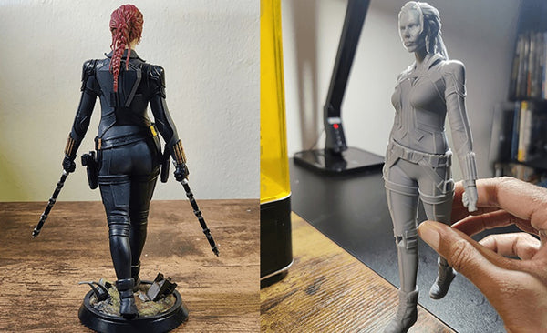 Black Widow 3D Model Ready to Print