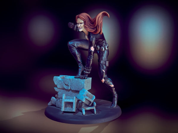 Black Widow 3D Model Ready to Print