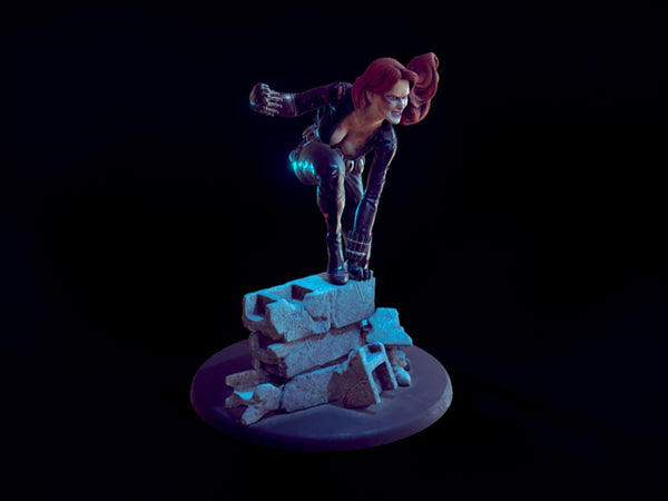 Black Widow 3D Model Ready to Print