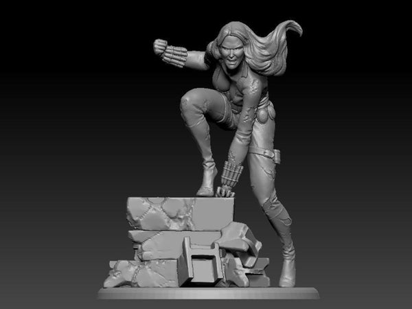 Black Widow 3D Model Ready to Print