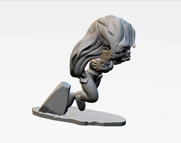 Black Widow Chibi 3D Model Ready to Print
