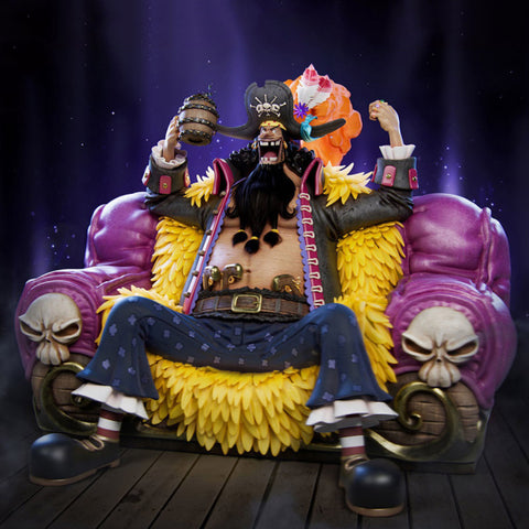 Blackbeard Marshall D Teach with Throne - One Piece 3D Model Ready to Print