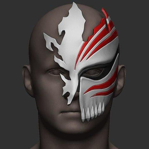 Bleach Ichigo Half Hollow Mask 3D Model Ready to Print