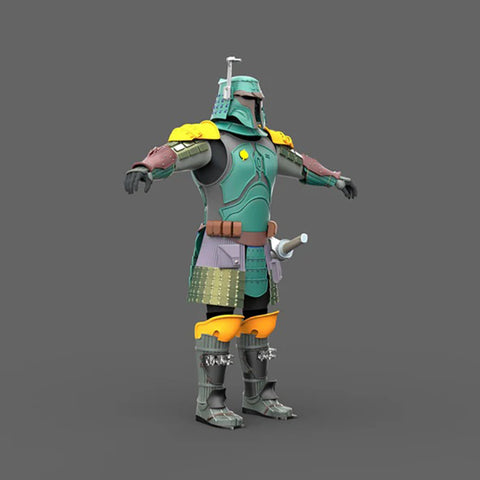 Boba Fett Samurai Cosplay Full 3D Model Ready to Print