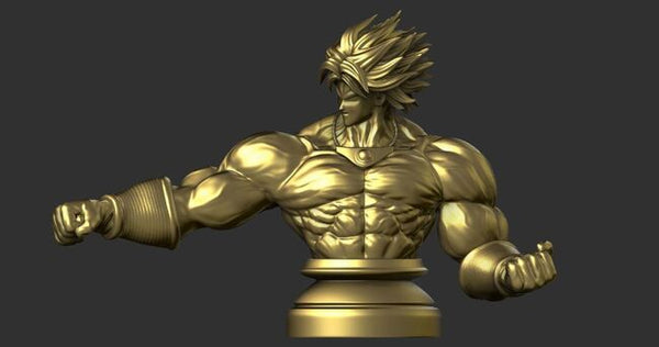 Broly Bust - Dragon Ball FighterZ 3D Model Ready to Print