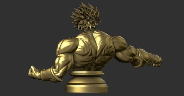 Broly Bust - Dragon Ball FighterZ 3D Model Ready to Print
