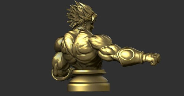 Broly Bust - Dragon Ball FighterZ 3D Model Ready to Print