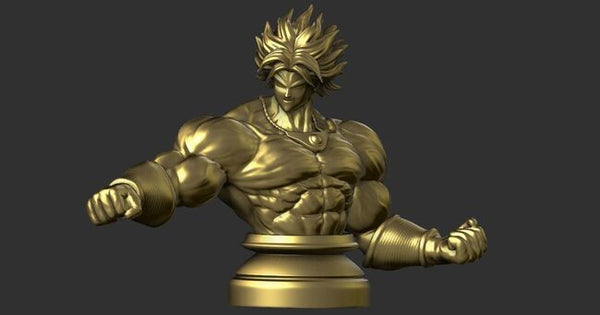 Broly Bust - Dragon Ball FighterZ 3D Model Ready to Print