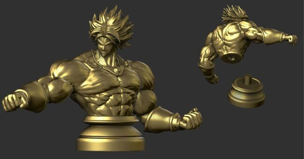 Broly Bust - Dragon Ball FighterZ 3D Model Ready to Print