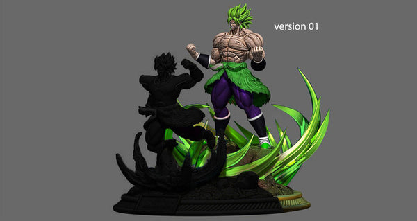 Broly Diorama 3D Model Ready to Print