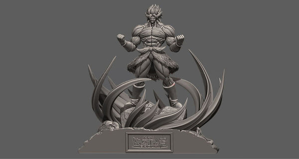 Broly Diorama 3D Model Ready to Print