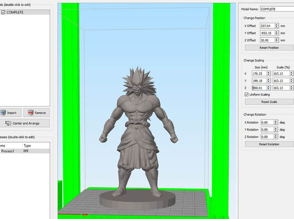 Broly - Dragon Ball Z 3D Model Ready to Print