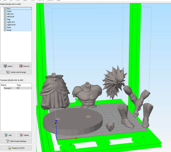 Broly - Dragon Ball Z 3D Model Ready to Print