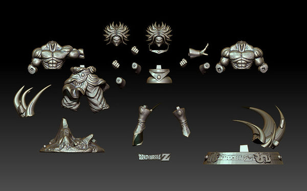 Broly Dragon Ball Z 3D Model Ready to Print