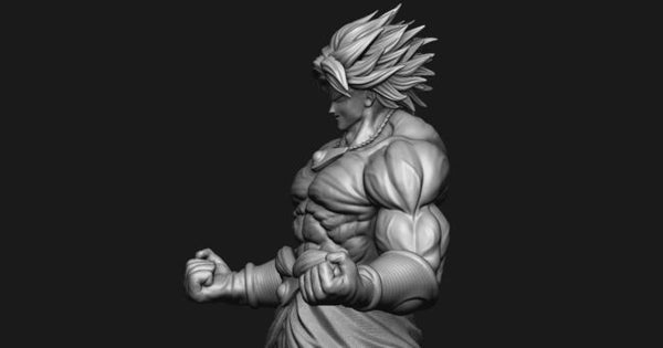 Broly - Dragonball FighterZ 3D Model Ready to Print