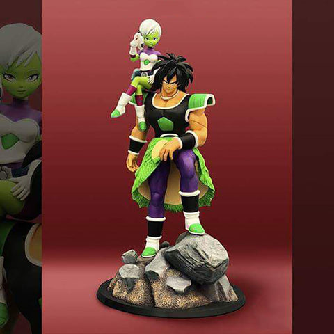 Broly and Chirai 3D Model Ready to Print