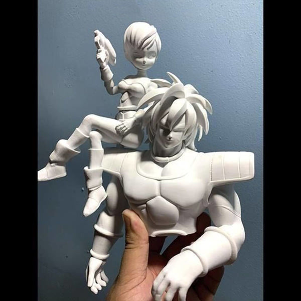 Broly and Chirai 3D Model Ready to Print