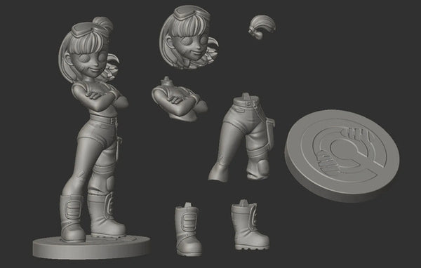 Bulma Dragon Ball Z 3D Model Ready to Print