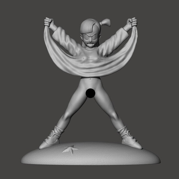 Bulma Flashes Master Roshi 3D Model Ready to Print