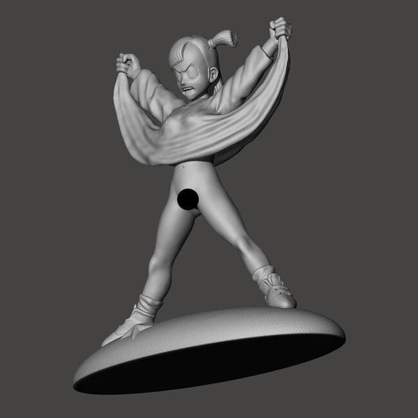 Bulma Flashes Master Roshi 3D Model Ready to Print