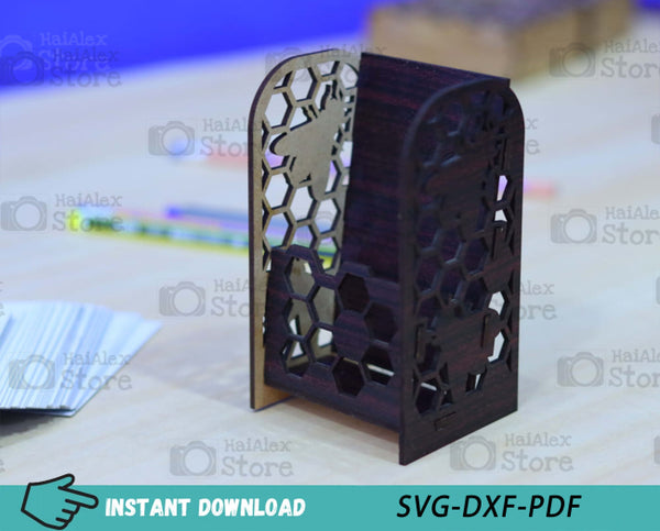 Business Card Holder MDF 3mm Laser Cut Files