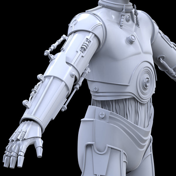 C-3PO The Empire Strikes Back ESB Full Body Armor Suit STL 3D Print Files