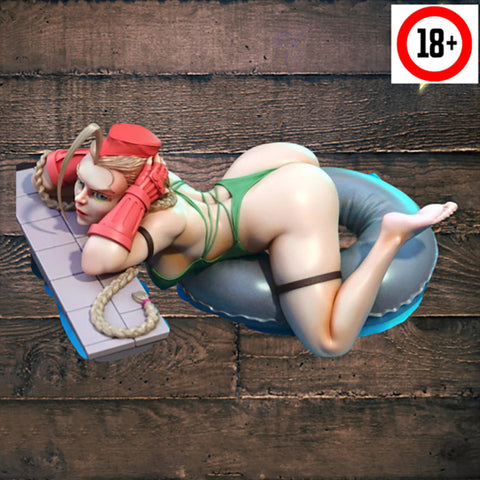 Cammy Street Fighter Sexy Figure 3D Model STL Ready to Print