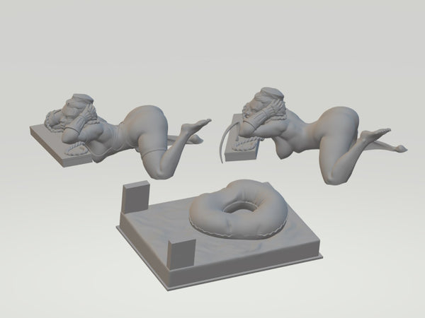 Cammy Street Fighter Sexy Figure 3D Model STL Ready to Print