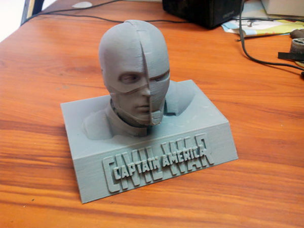 Captain America Bust 3D Model Ready to Print