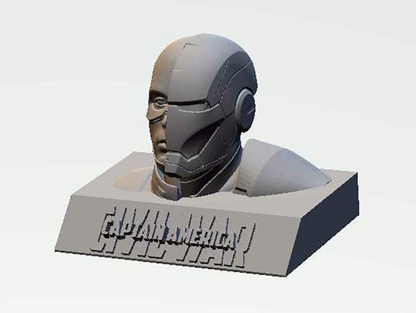 Captain America Bust 3D Model Ready to Print