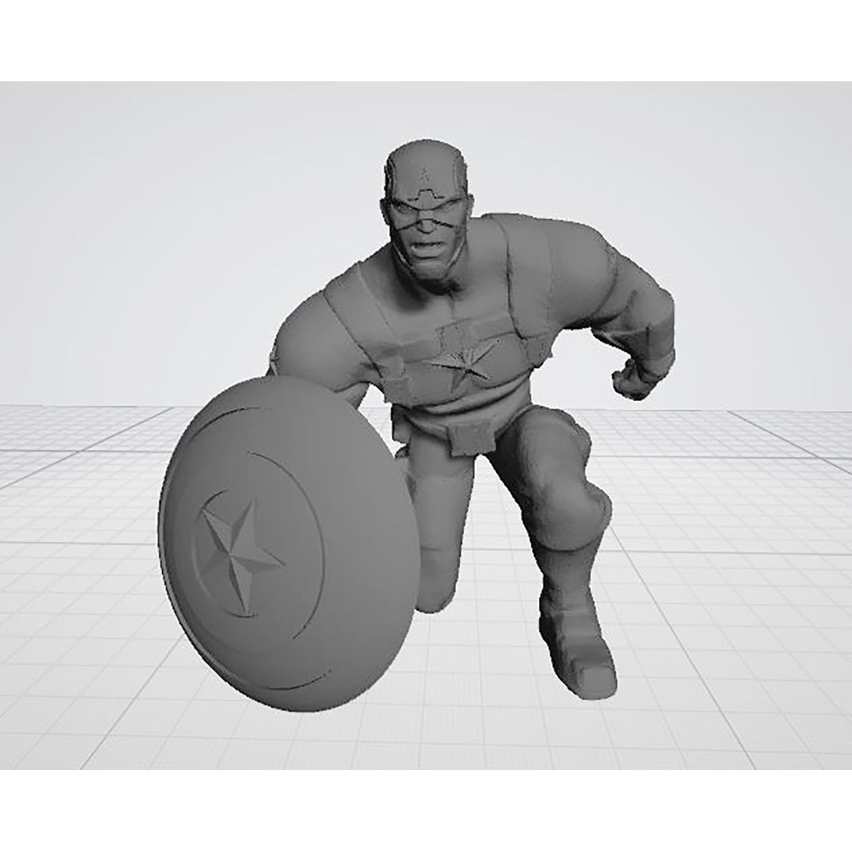 Captain America Statues 3D Model Ready to Print