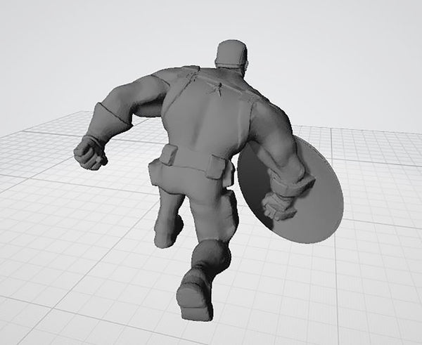 Captain America Statues 3D Model Ready to Print