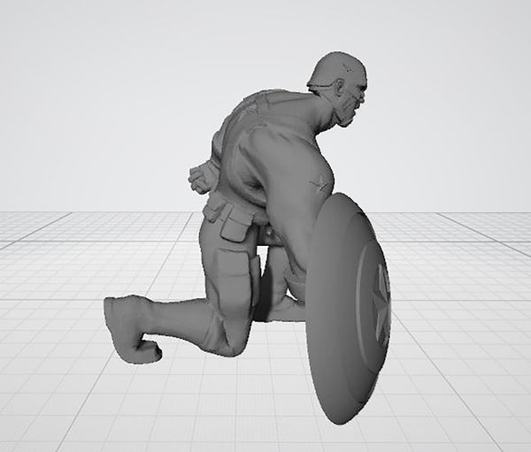 Captain America Statues 3D Model Ready to Print