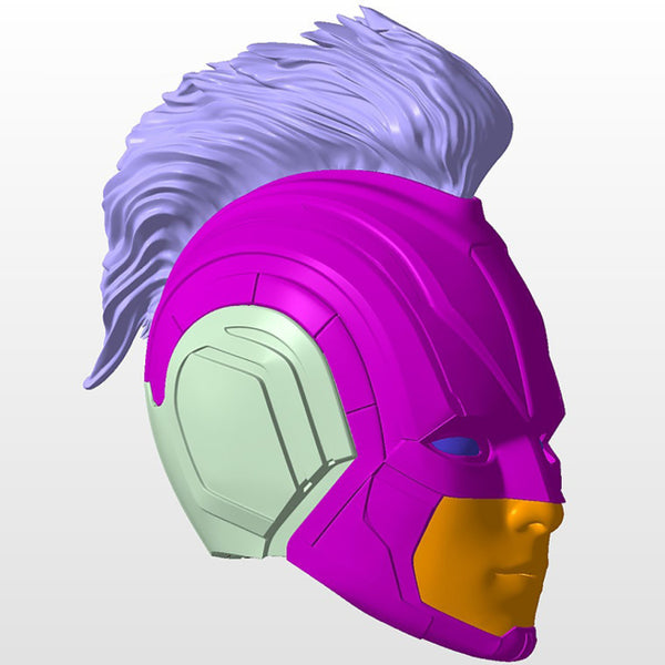 Captain Marvel 2019 Helmet 3D Model Ready to Print