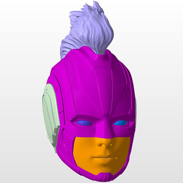 Captain Marvel 2019 Helmet 3D Model Ready to Print
