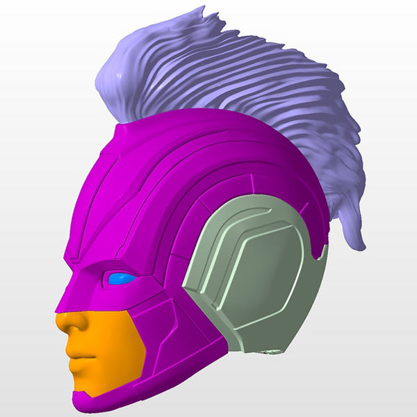 Captain Marvel 2019 Helmet 3D Model Ready to Print