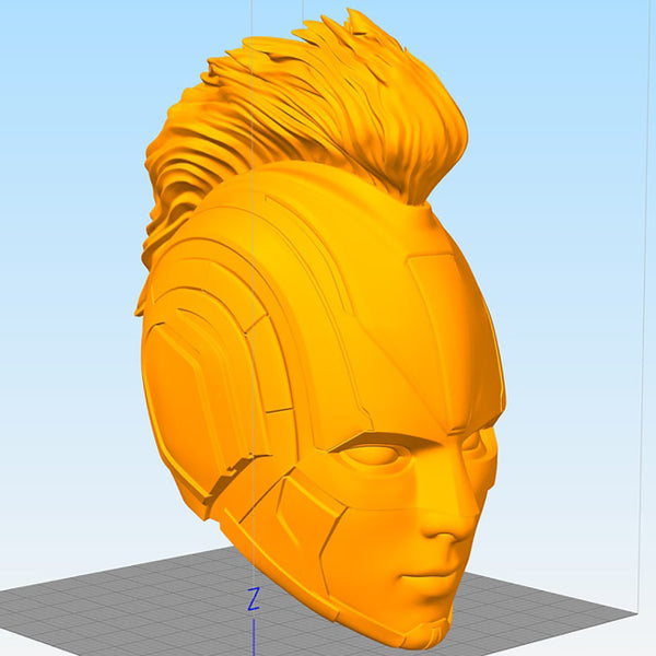Captain Marvel 2019 Helmet 3D Model Ready to Print