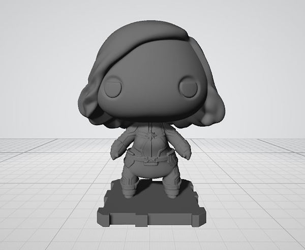 Captain Marvel 3D Model Ready to Print