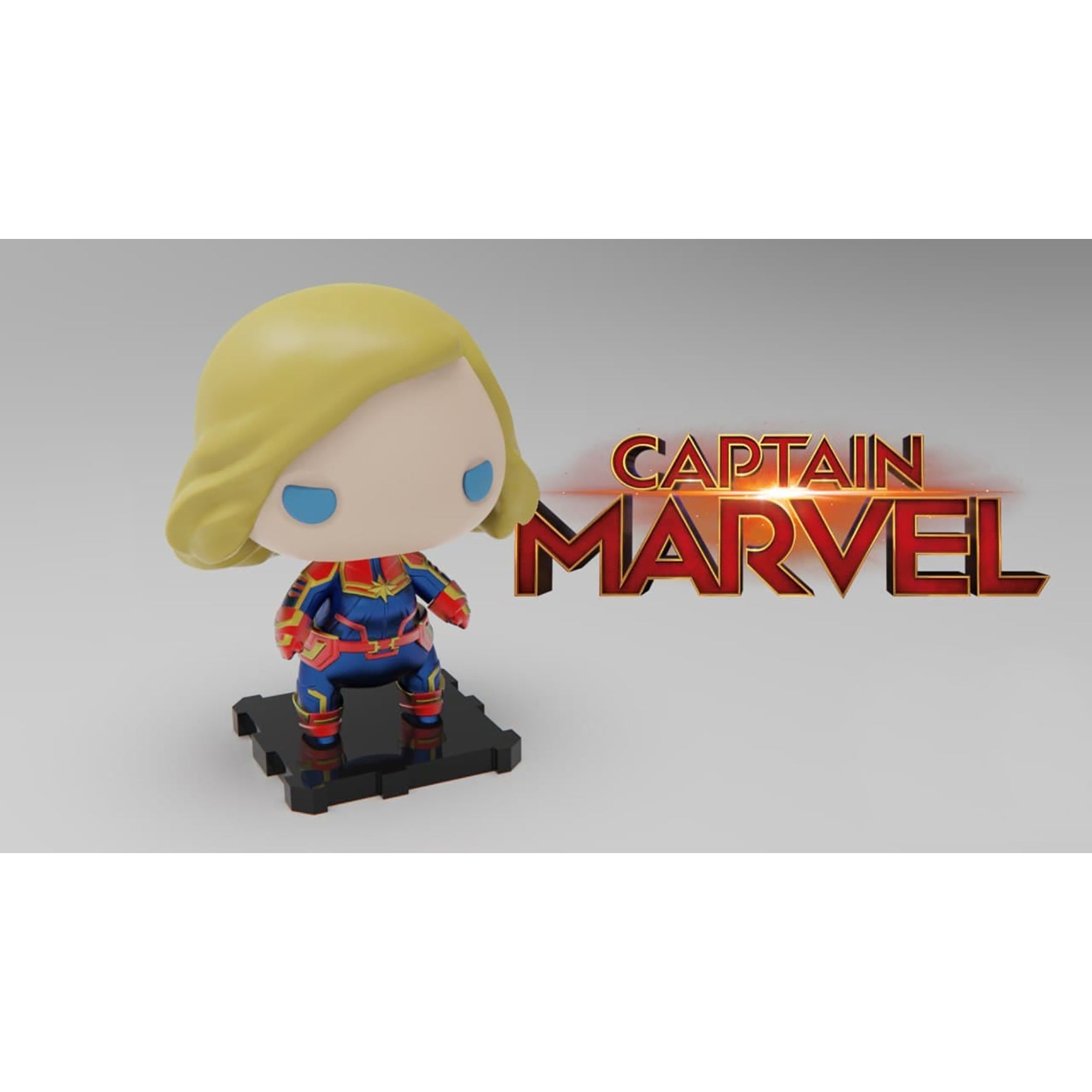 Captain Marvel 3D Model Ready to Print