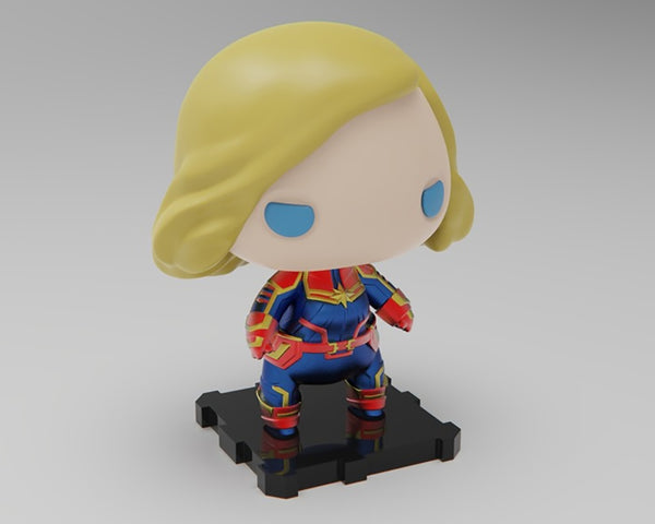 Captain Marvel 3D Model Ready to Print