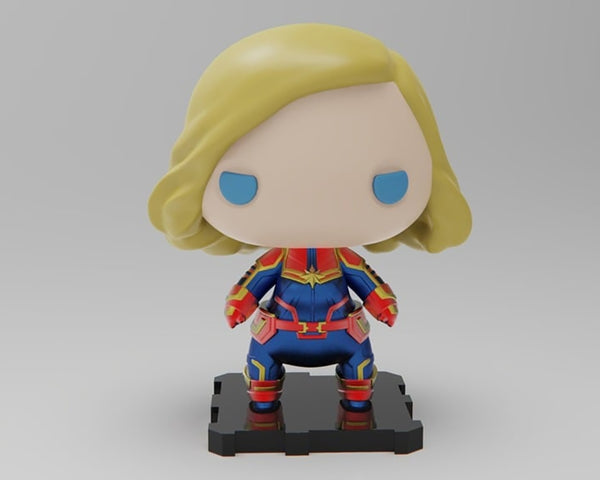 Captain Marvel 3D Model Ready to Print