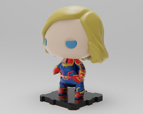 Captain Marvel 3D Model Ready to Print